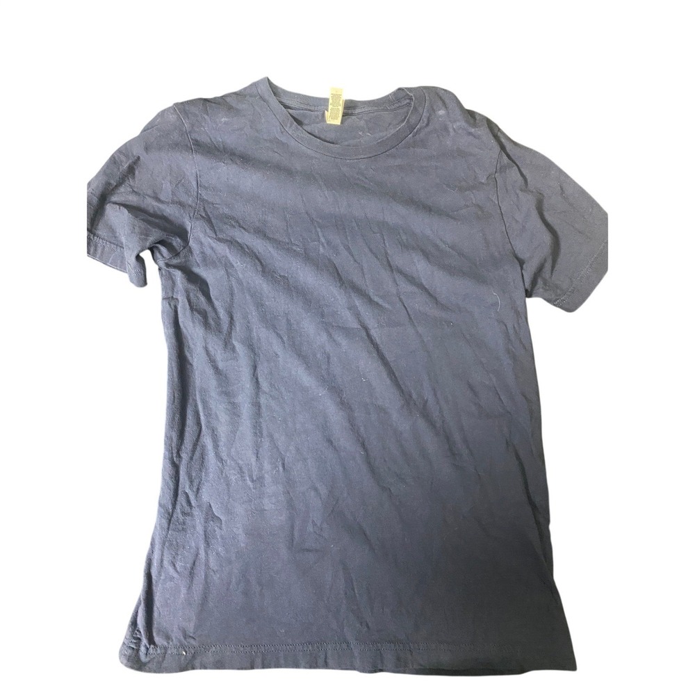 Bella Canvas Navy Blue 100% Cotton Short Sleeve‎ T-Shirt Medium